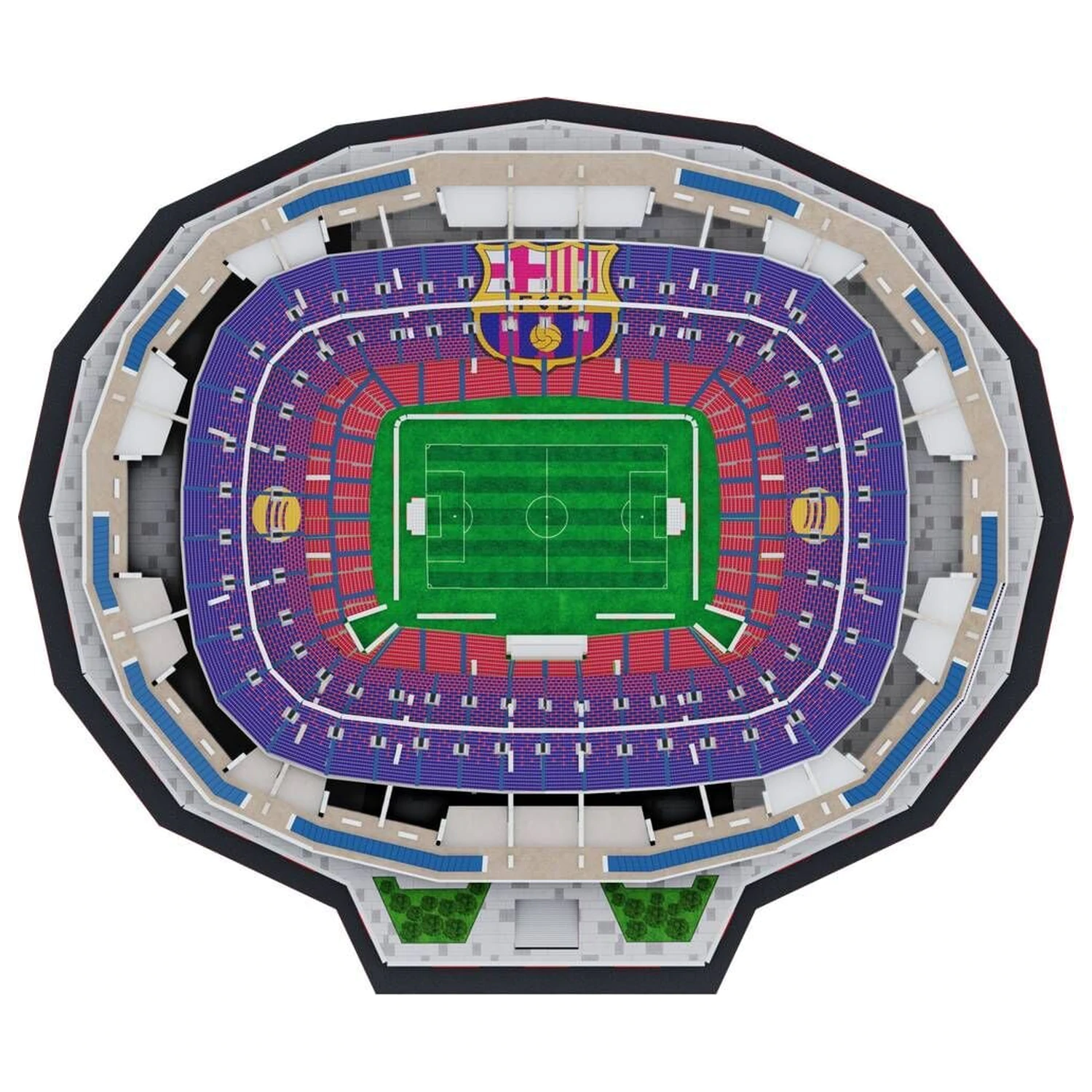 F.C. Barcelona New Spotify Camp Nou 3D Stadium puzzle poza produsului