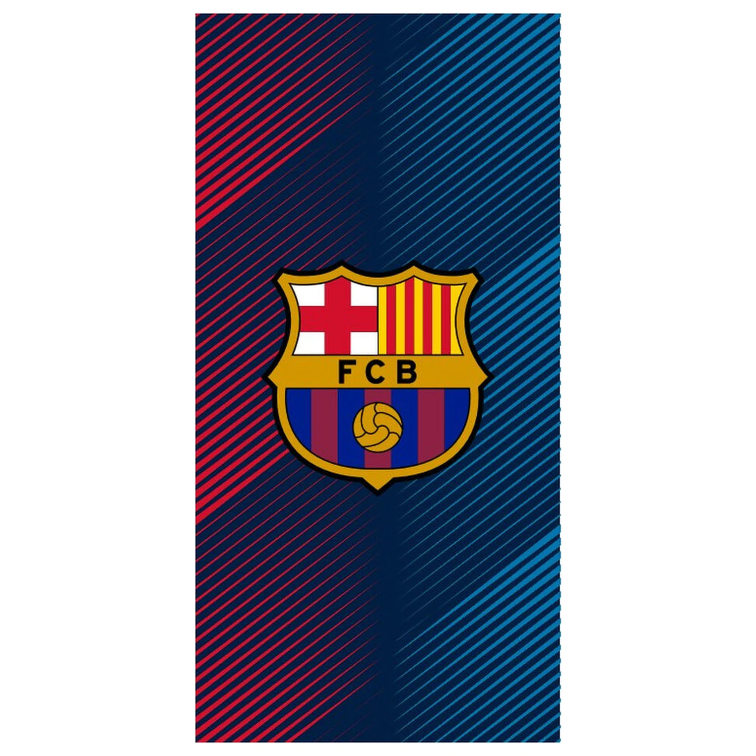 F.C Barcelona prosop de plaja din bumbac poza produsului