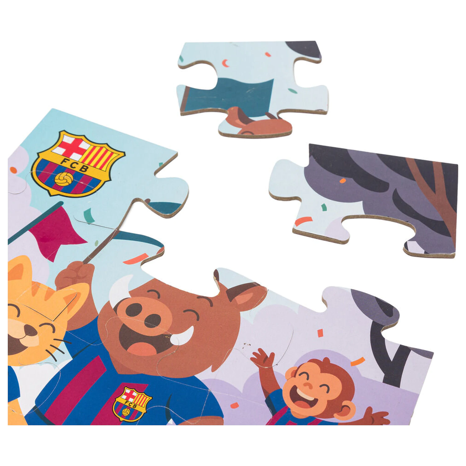 F.C. Barcelona puzzle 12 piese poza produsului