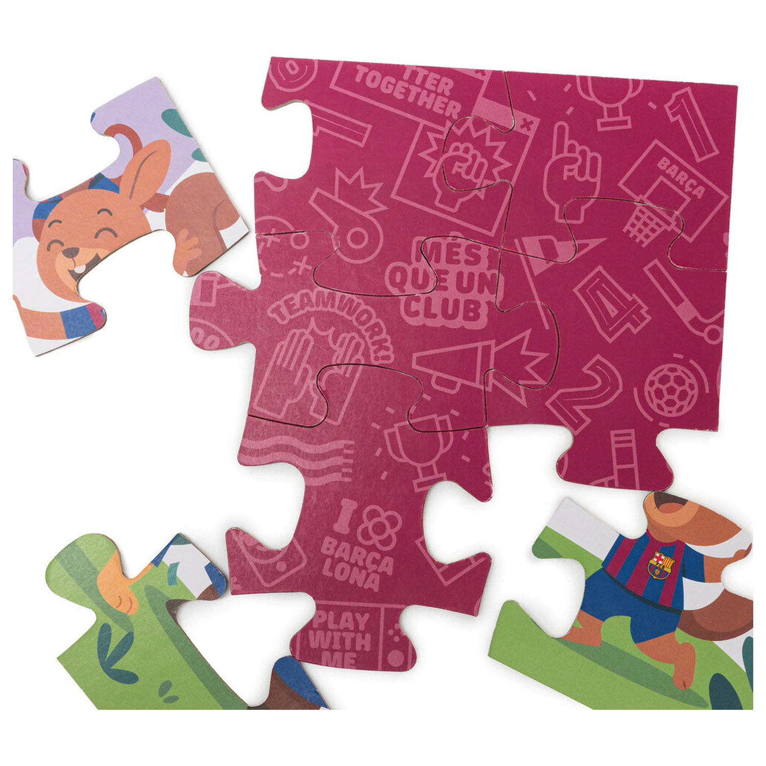 F.C. Barcelona puzzle 12 piese poza produsului