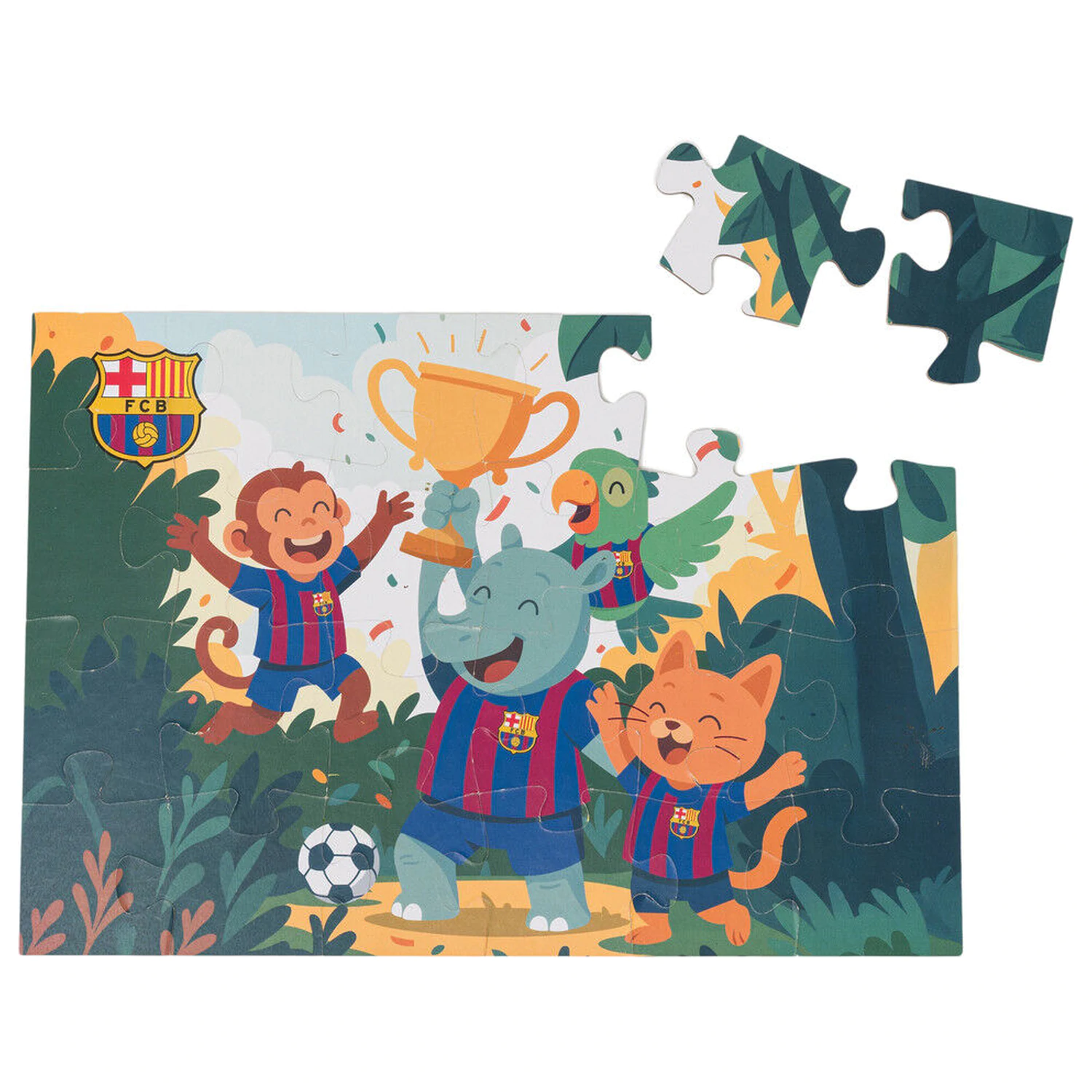 F.C. Barcelona puzzle 24 piese poza produsului