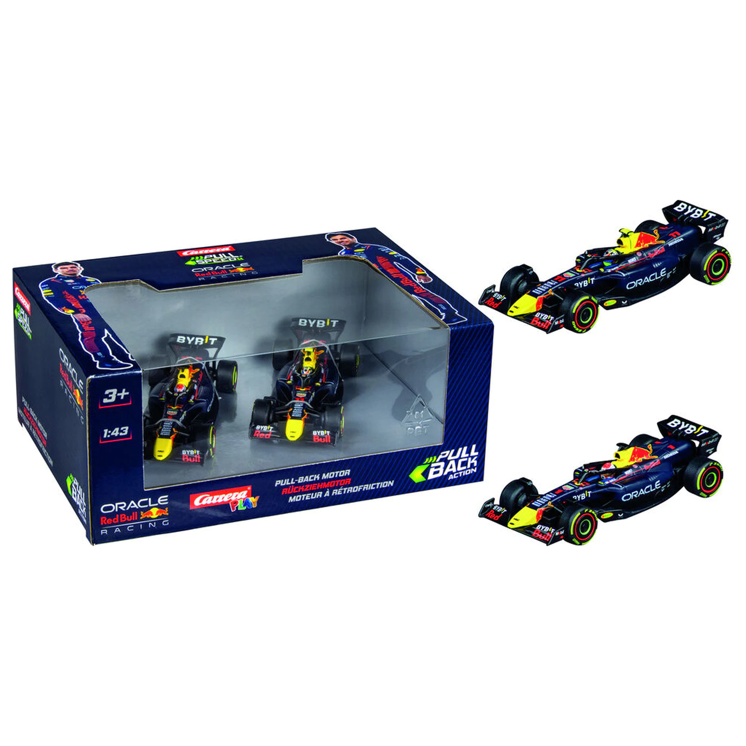 F1 Red Bull Double Action pack 2 masini pull back poza produsului