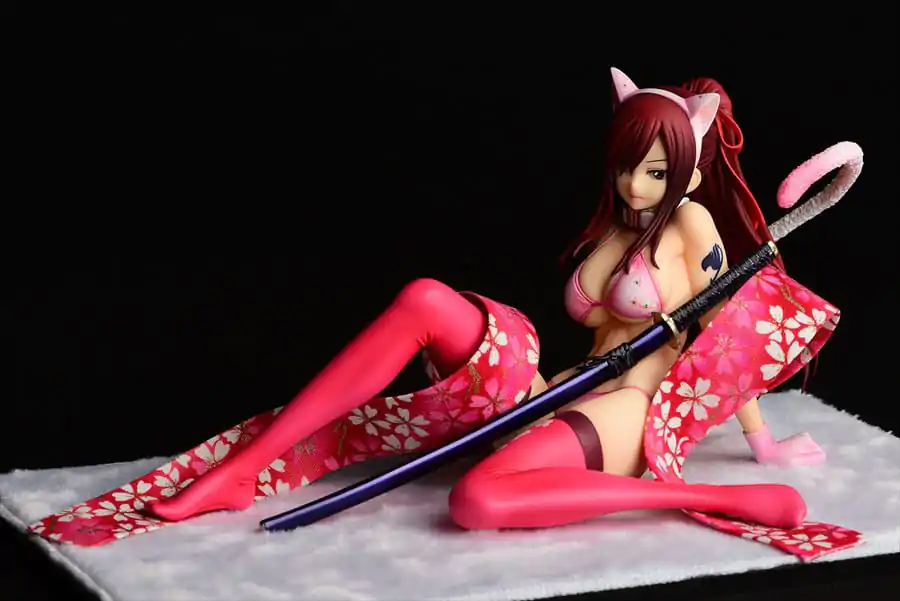 Fairy Tail Statuie 1/6 Erza Scarlet - Cherry Blossom CAT Gravure_Style 13 cm poza produsului