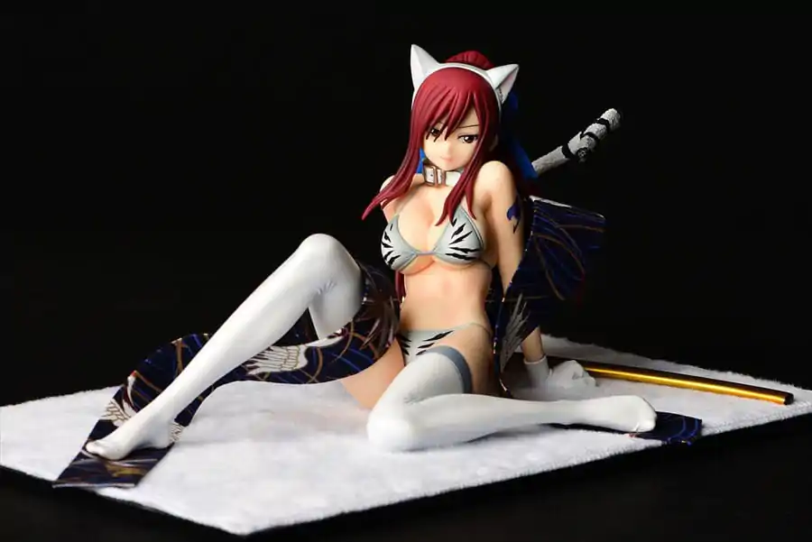 Fairy Tail Statuie 1/6 Erza Scarlet - White Tiger CAT Gravure_Style 13 cm poza produsului