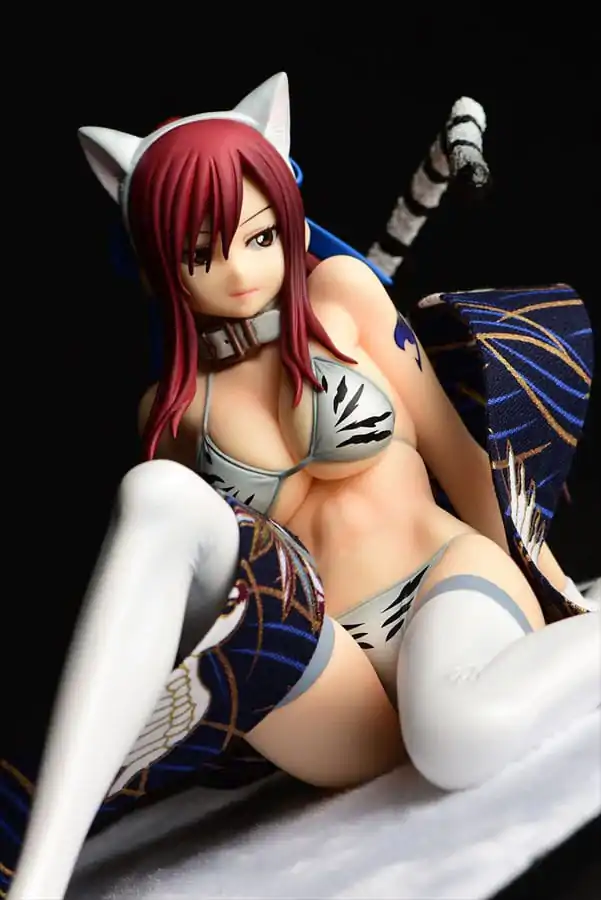 Fairy Tail Statuie 1/6 Erza Scarlet - White Tiger CAT Gravure_Style 13 cm poza produsului