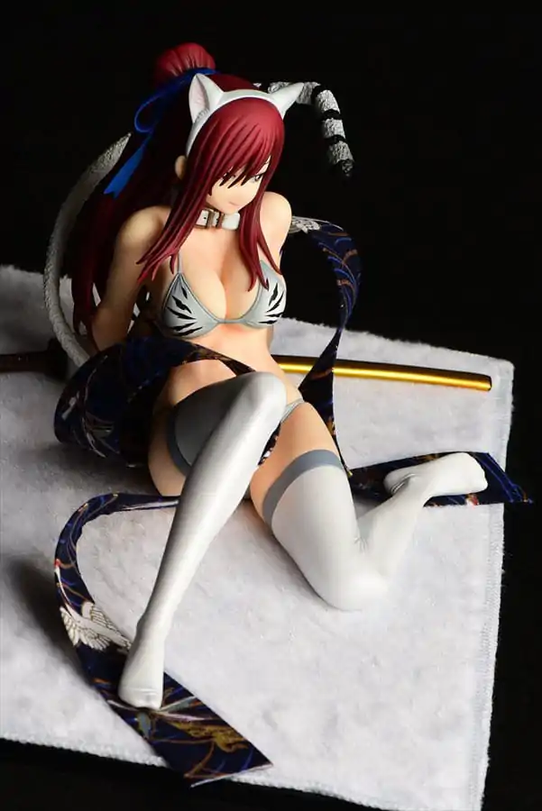 Fairy Tail Statuie 1/6 Erza Scarlet - White Tiger CAT Gravure_Style 13 cm poza produsului