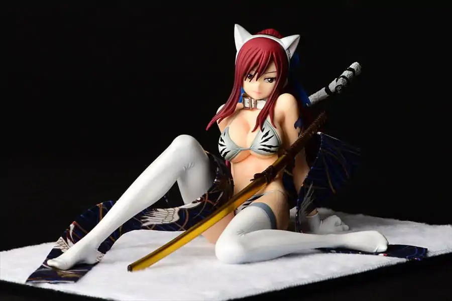 Fairy Tail Statuie 1/6 Erza Scarlet - White Tiger CAT Gravure_Style 13 cm poza produsului