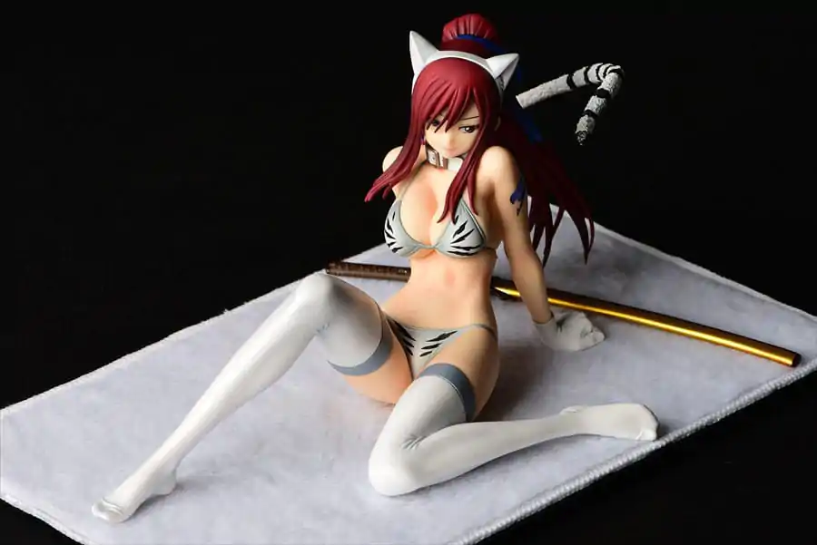 Fairy Tail Statuie 1/6 Erza Scarlet - White Tiger CAT Gravure_Style 13 cm poza produsului