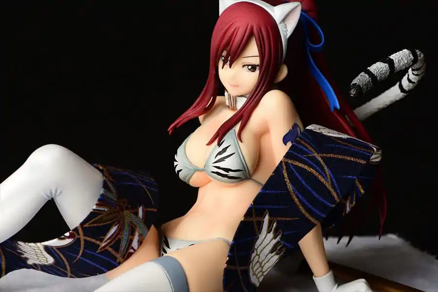 Fairy Tail Statuie 1/6 Erza Scarlet - White Tiger CAT Gravure_Style 13 cm poza produsului