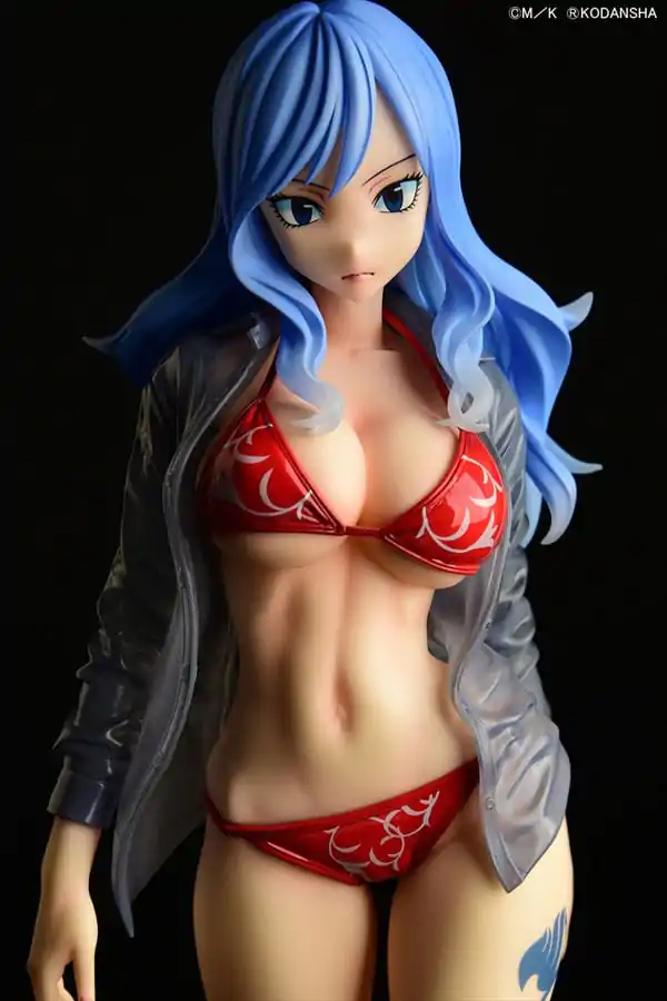 Statuie Fairy Tail 1/6 Jubia Lokser Gravure_Stylesee-through wet shirt Bikini Roșu!! 25 cm poza produsului