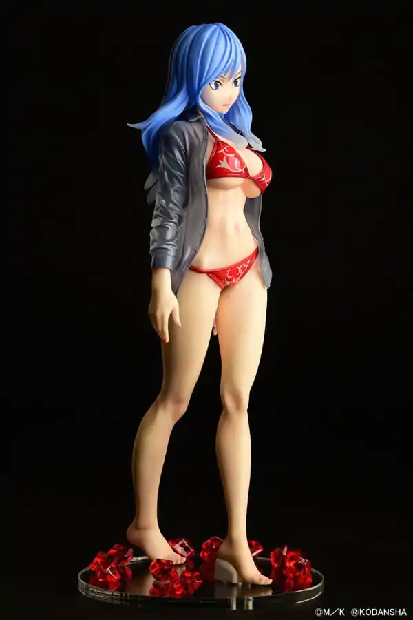 Statuie Fairy Tail 1/6 Jubia Lokser Gravure_Stylesee-through wet shirt Bikini Roșu!! 25 cm poza produsului