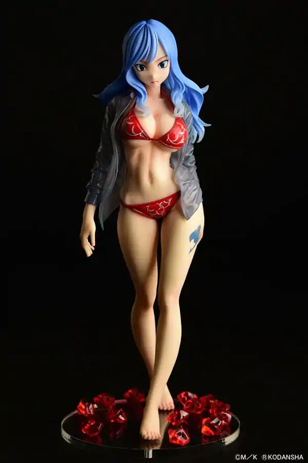 Statuie Fairy Tail 1/6 Jubia Lokser Gravure_Stylesee-through wet shirt Bikini Roșu!! 25 cm poza produsului