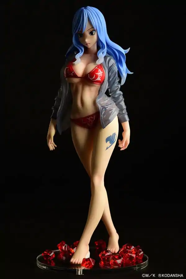 Statuie Fairy Tail 1/6 Jubia Lokser Gravure_Stylesee-through wet shirt Bikini Roșu!! 25 cm poza produsului