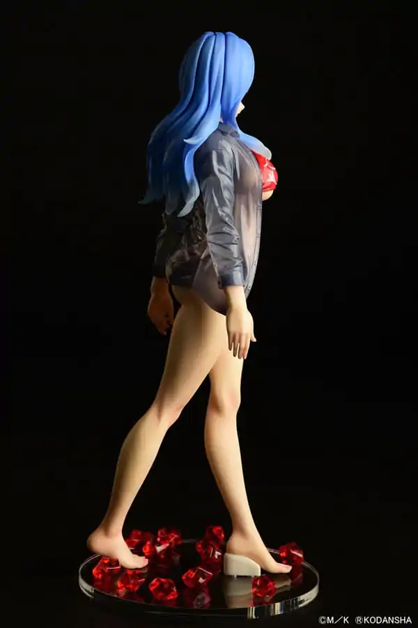 Statuie Fairy Tail 1/6 Jubia Lokser Gravure_Stylesee-through wet shirt Bikini Roșu!! 25 cm poza produsului