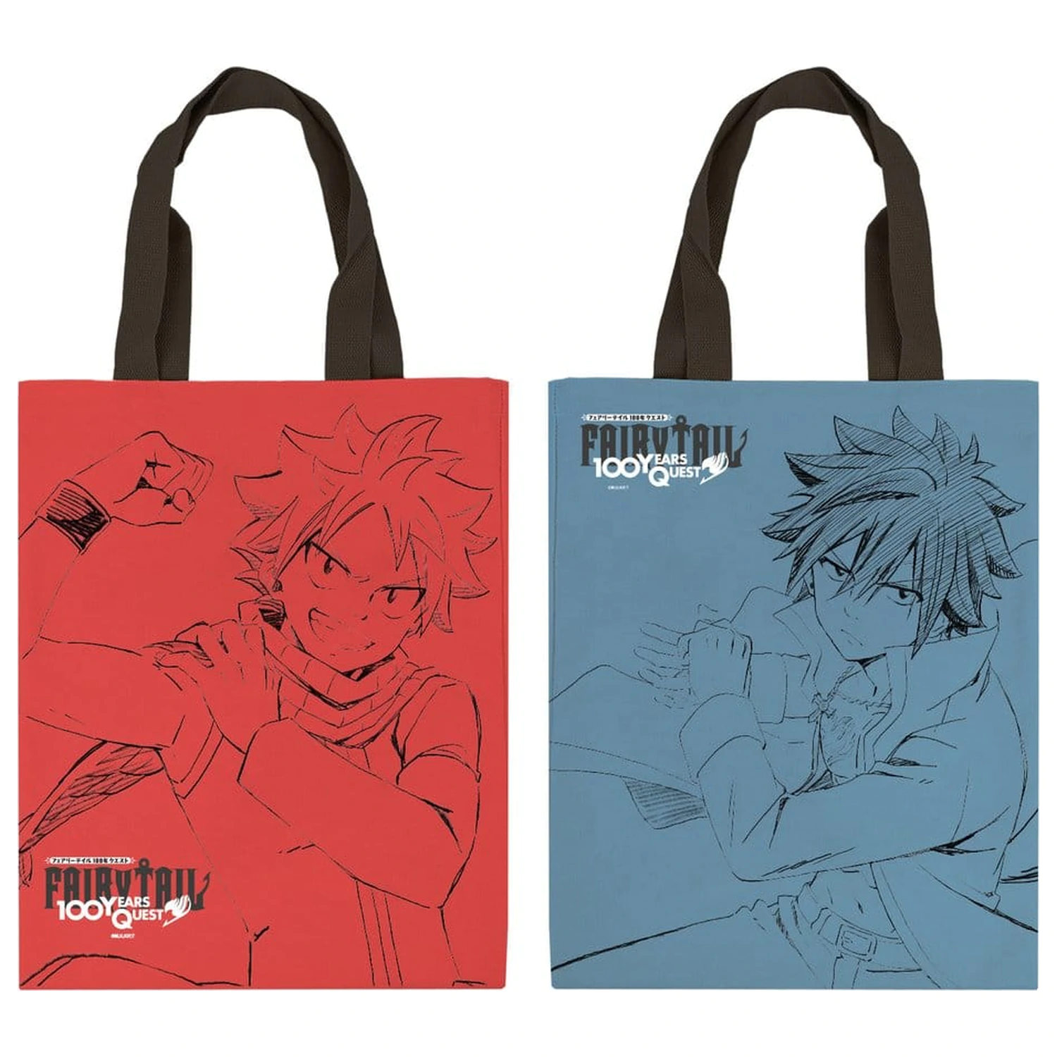 Fairy Tail: 100 Years Quest Sacoasa din panza Natsu & Grey 35 x 43 cm poza produsului