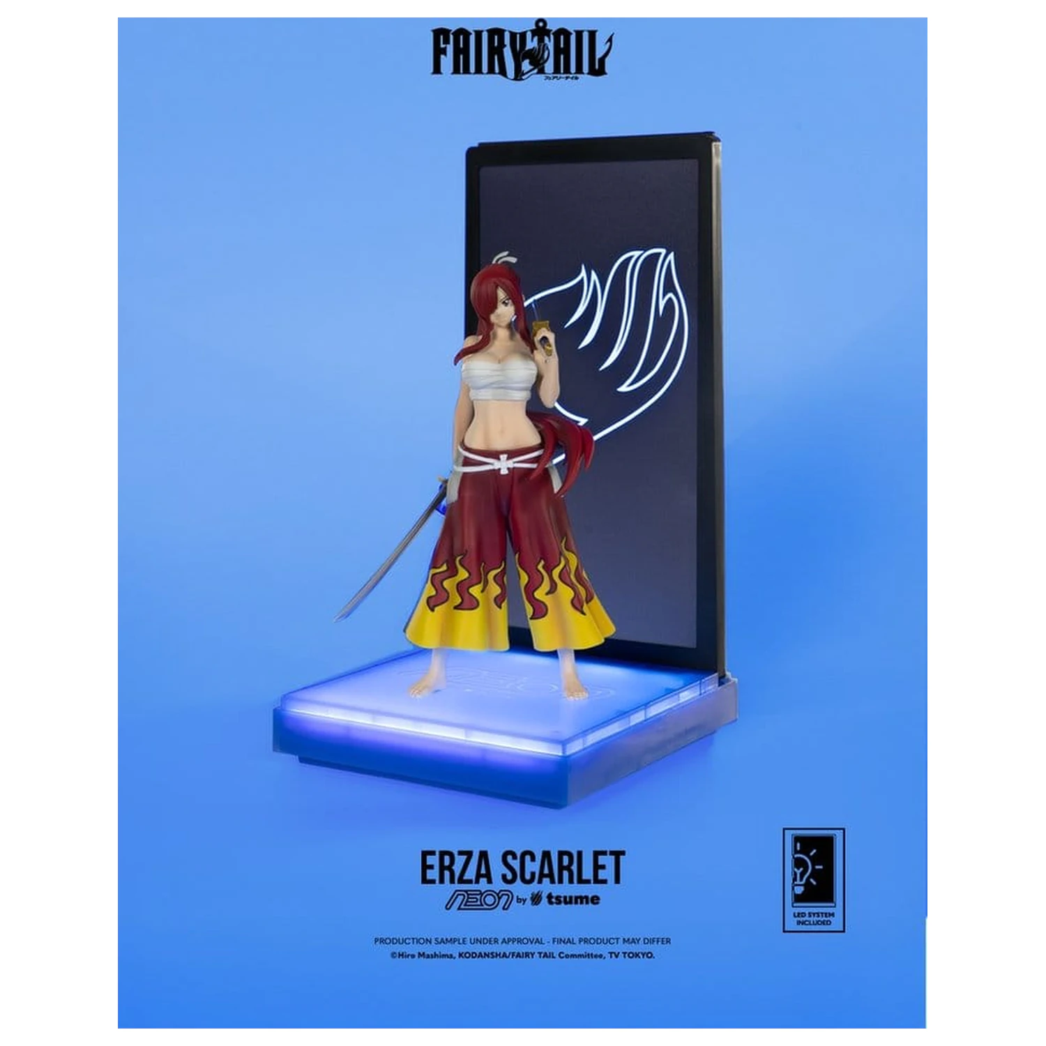 Fairy Tail Figurina Neon 1/9 Erza Scarlet 25 cm poza produsului