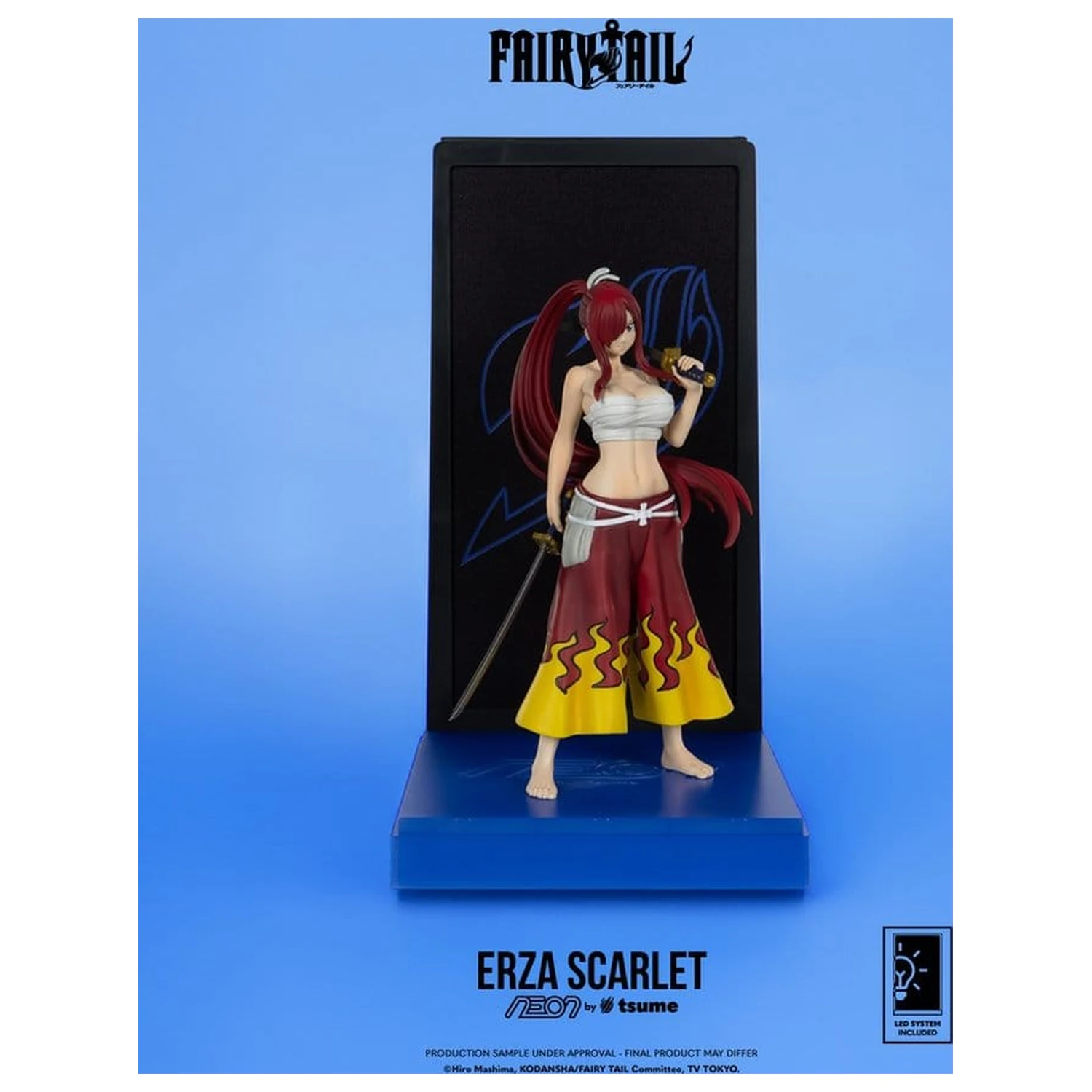 Fairy Tail Figurina Neon 1/9 Erza Scarlet 25 cm poza produsului
