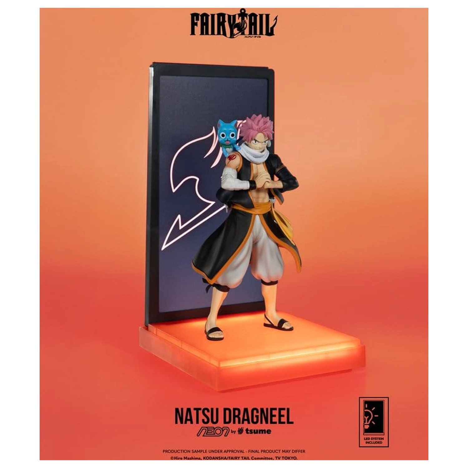 Fairy Tail Figura Neon 1/9 Natsu Dragneel 25 cm poza produsului