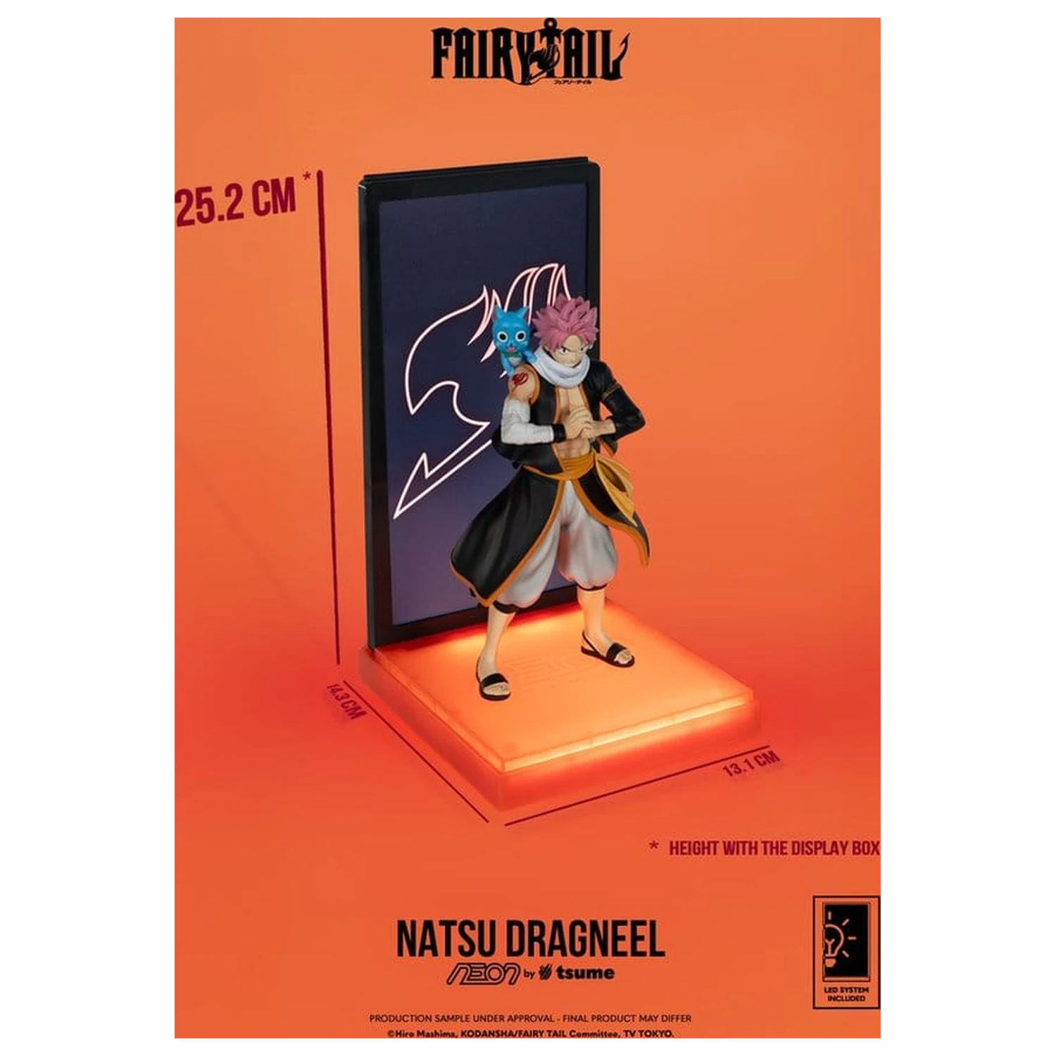 Fairy Tail Figura Neon 1/9 Natsu Dragneel 25 cm poza produsului