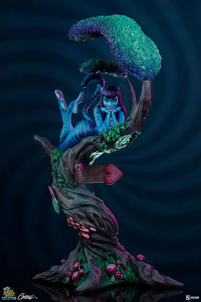 Fairytale Fantasies Collection Statuie Lady Cheshire Cat 63 cm poza produsului
