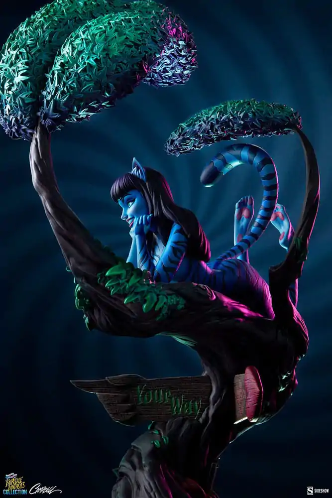 Fairytale Fantasies Collection Statuie Lady Cheshire Cat 63 cm poza produsului