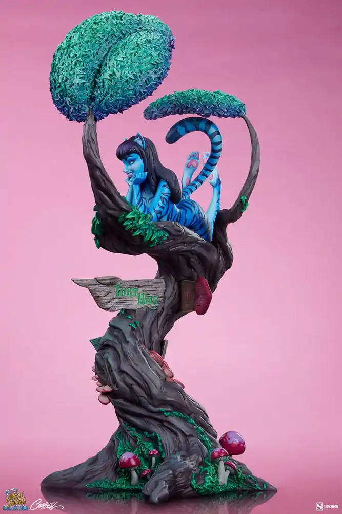 Fairytale Fantasies Collection Statuie Lady Cheshire Cat 63 cm poza produsului