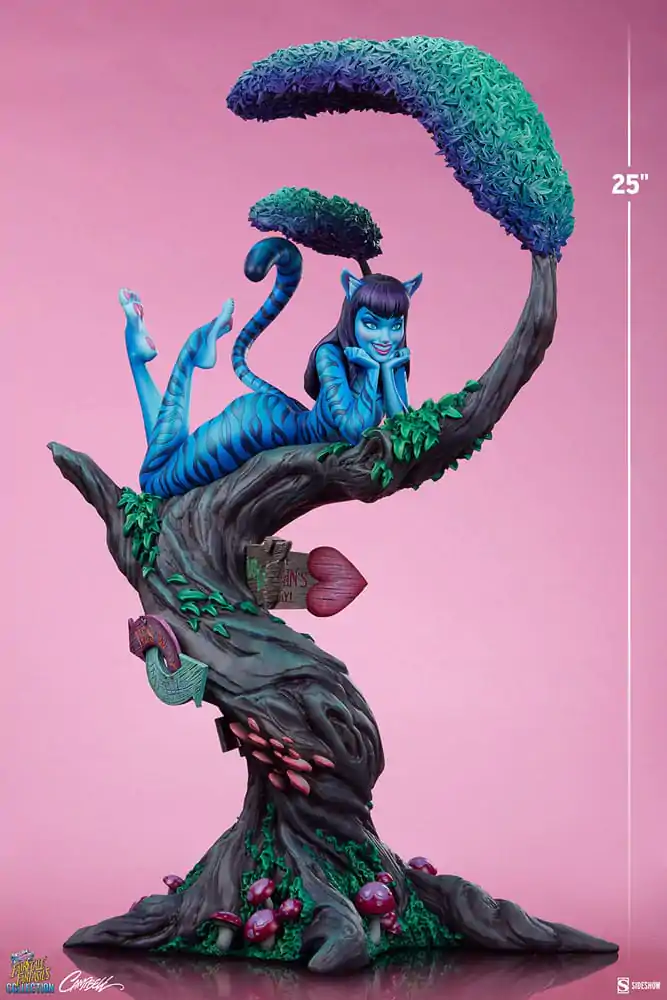 Fairytale Fantasies Collection Statuie Lady Cheshire Cat 63 cm poza produsului