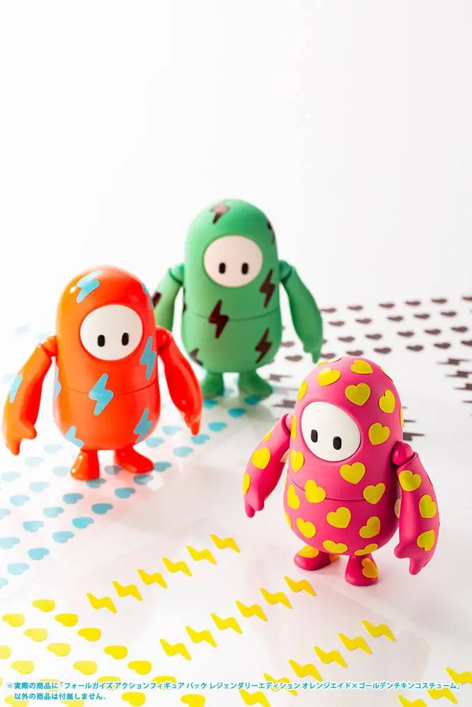 Fall Guys: Ultimate Knockout Action Figure 1/20 Legendary Edition Orangeade / Golden Chicken Costume 8 cm poza produsului