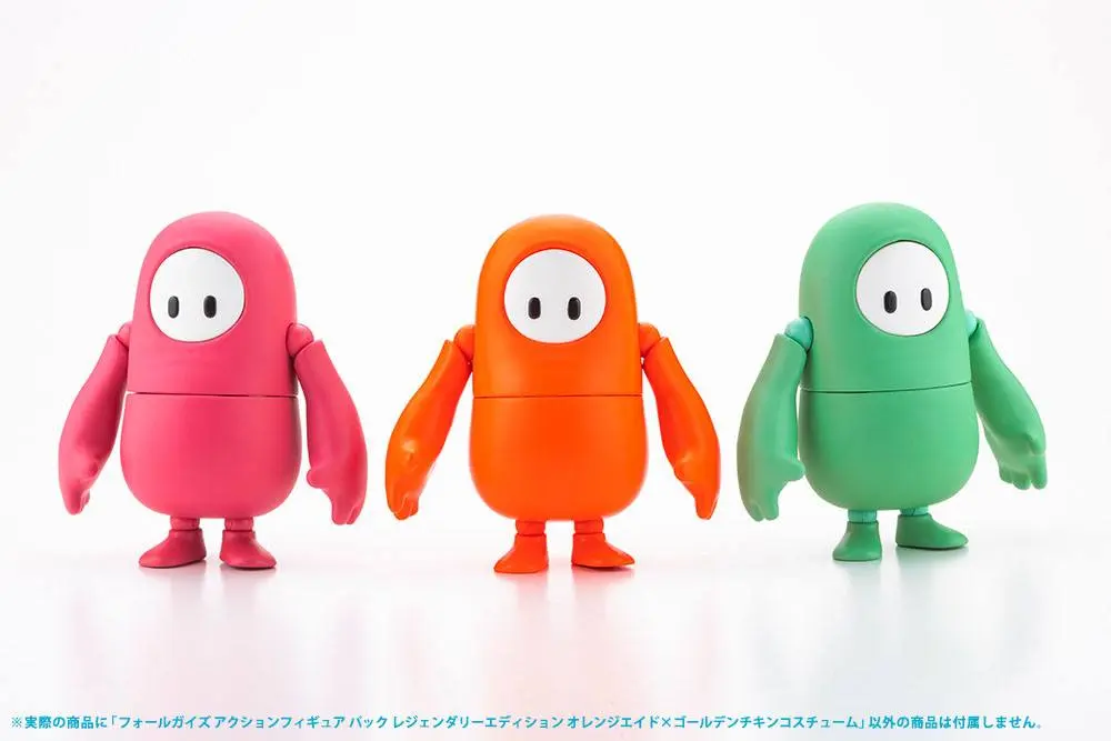 Fall Guys: Ultimate Knockout Action Figure 1/20 Legendary Edition Orangeade / Golden Chicken Costume 8 cm poza produsului