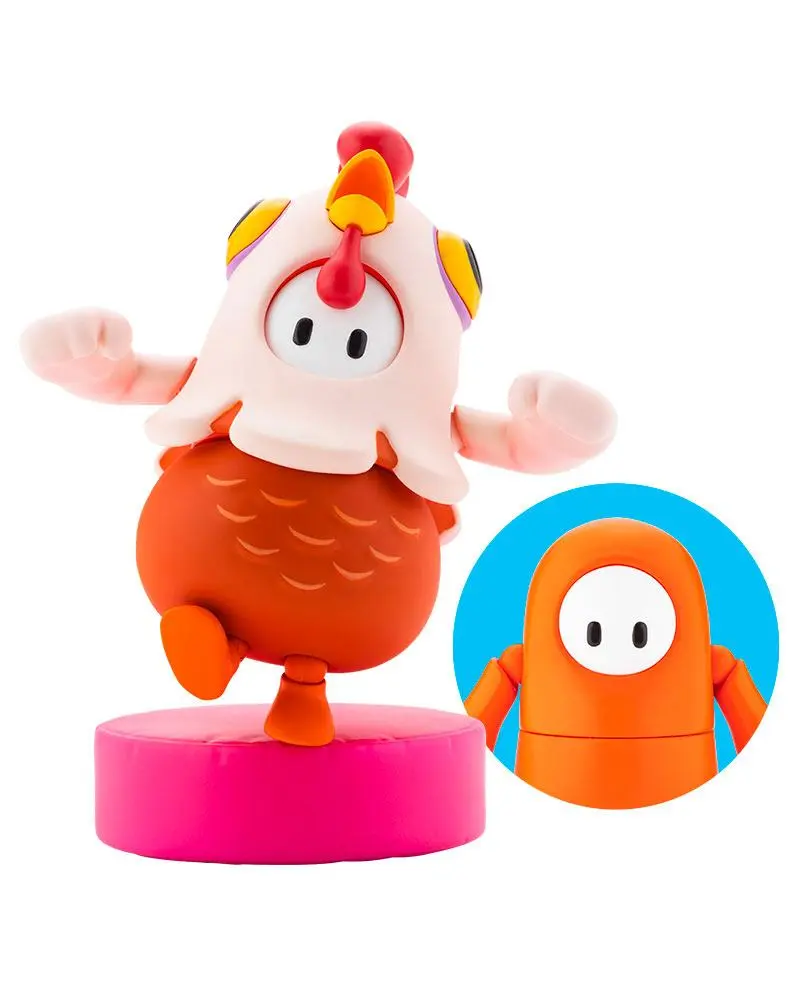 Fall Guys: Ultimate Knockout Figurina de actiune 1/20 Pachet 01 Movie Star / Chicken Skin 8 cm poza produsului