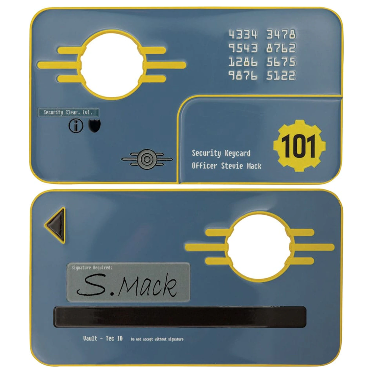 Fallout 3 Replica Vault 101 Security Keycard Editie Limitata poza produsului