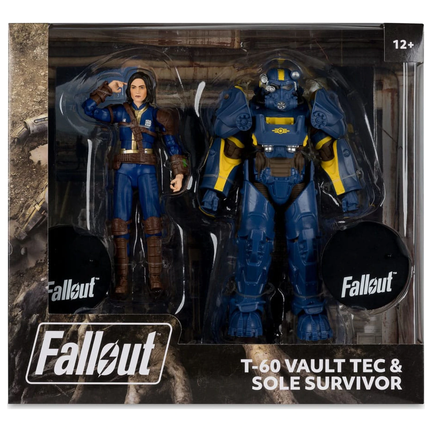 Fallout 4 Statuie set de 2 bucati T-60 Vault Tec & Sole Survivor 18 cm poza produsului
