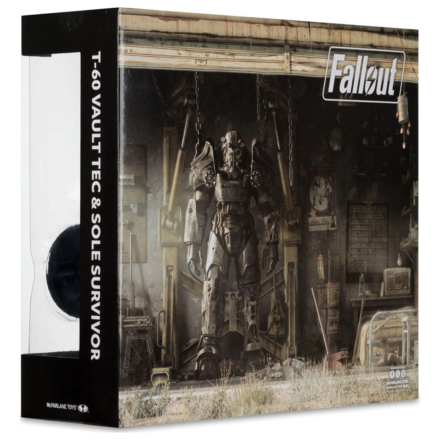 Fallout 4 Statuie set de 2 bucati T-60 Vault Tec & Sole Survivor 18 cm poza produsului