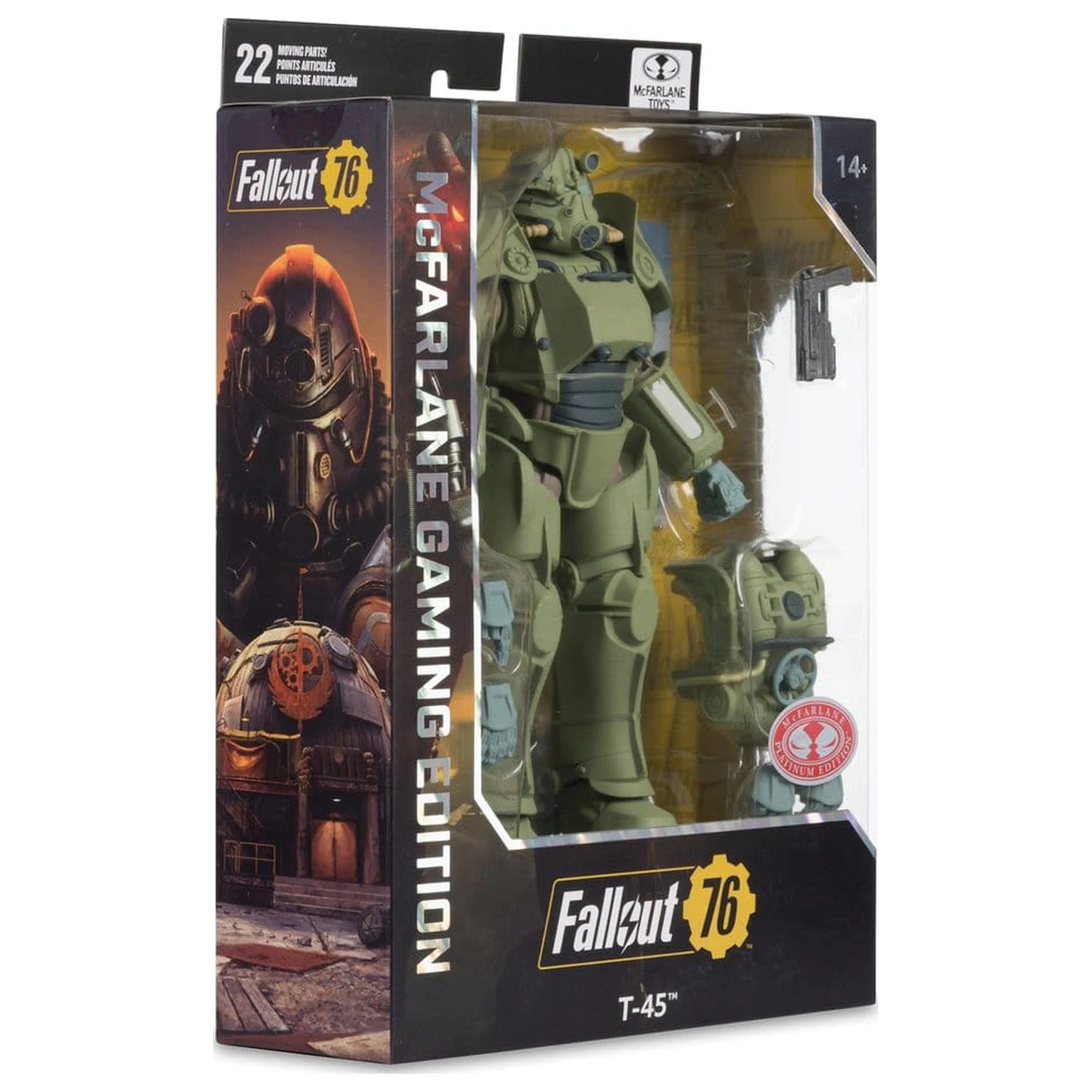 Fallout 76 Gaming Edition figurina de actiune T-45 Military Armor (Red Platinum Edition) 20 cm poza produsului