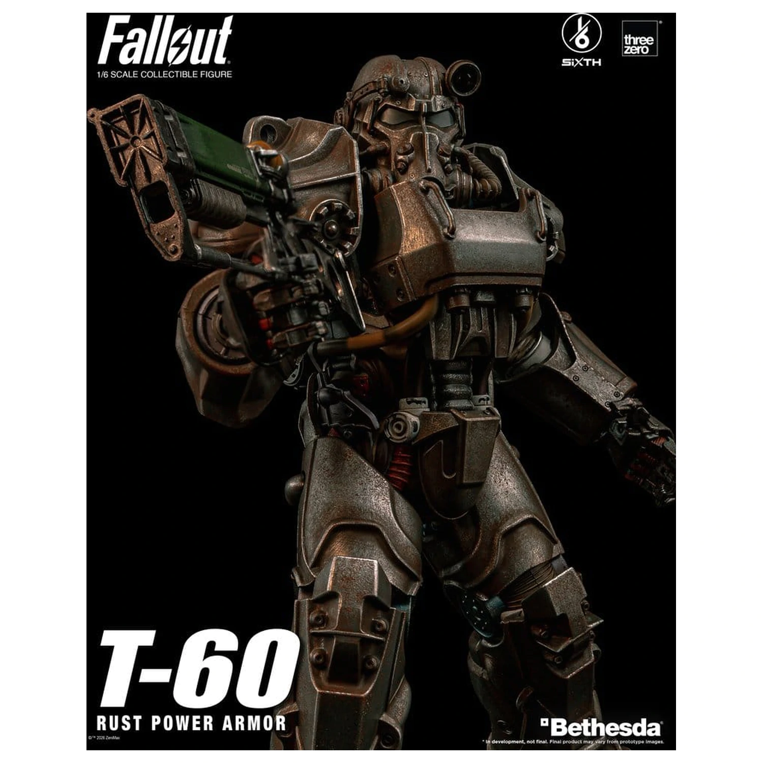 Fallout Figurina de Actiune 1/6 T-60 Rust Power Armor poza produsului