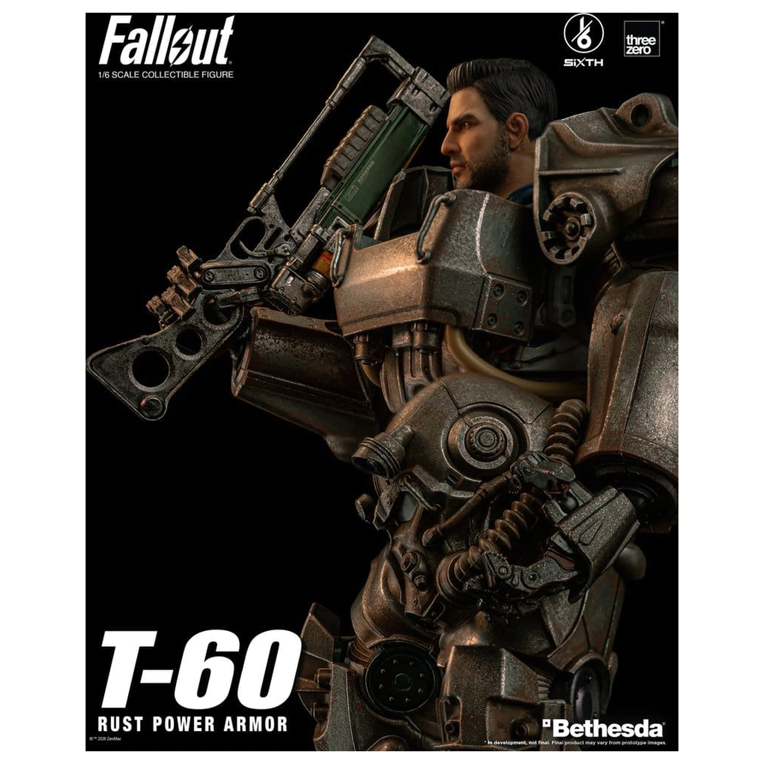 Fallout Figurina de Actiune 1/6 T-60 Rust Power Armor poza produsului