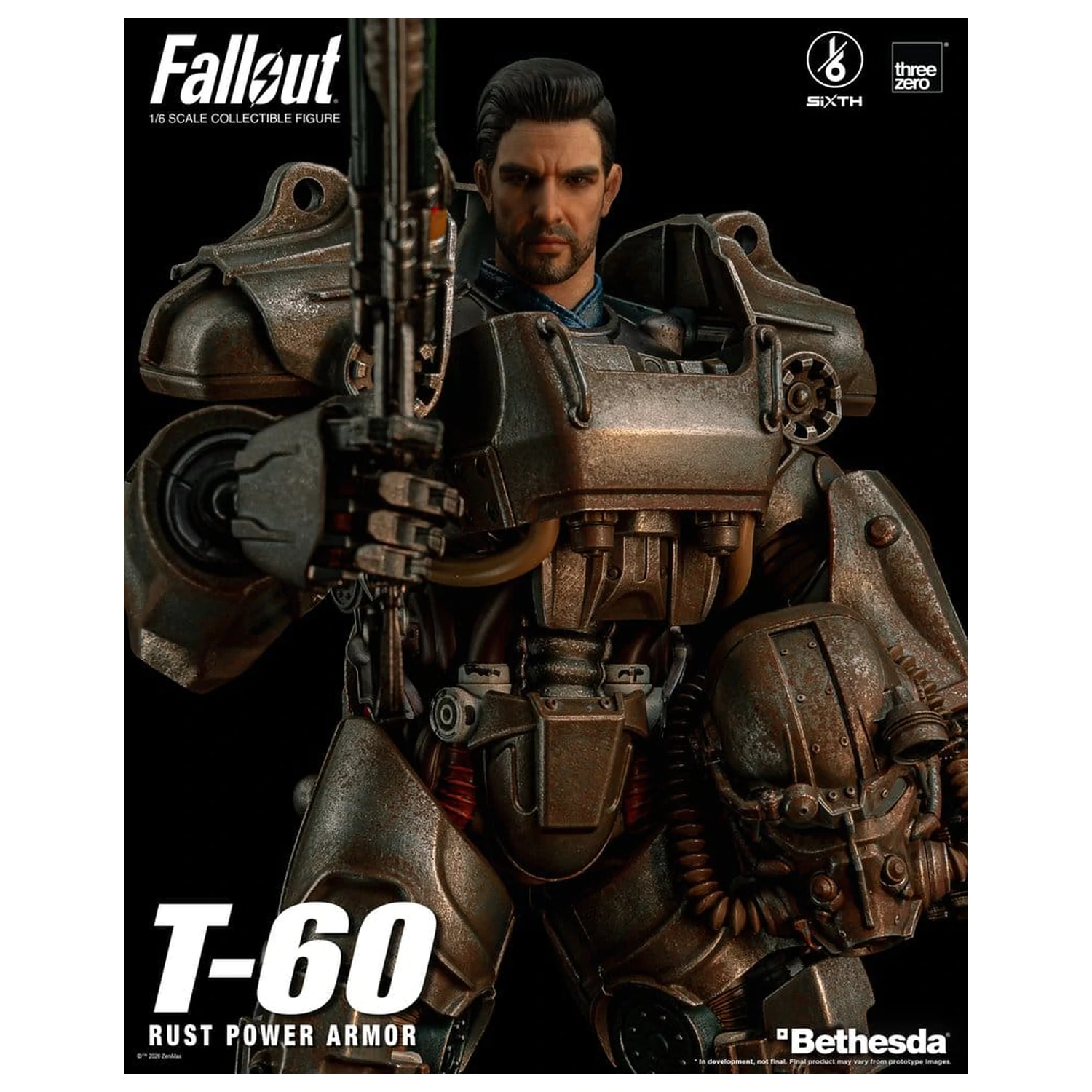Fallout Figurina de Actiune 1/6 T-60 Rust Power Armor poza produsului