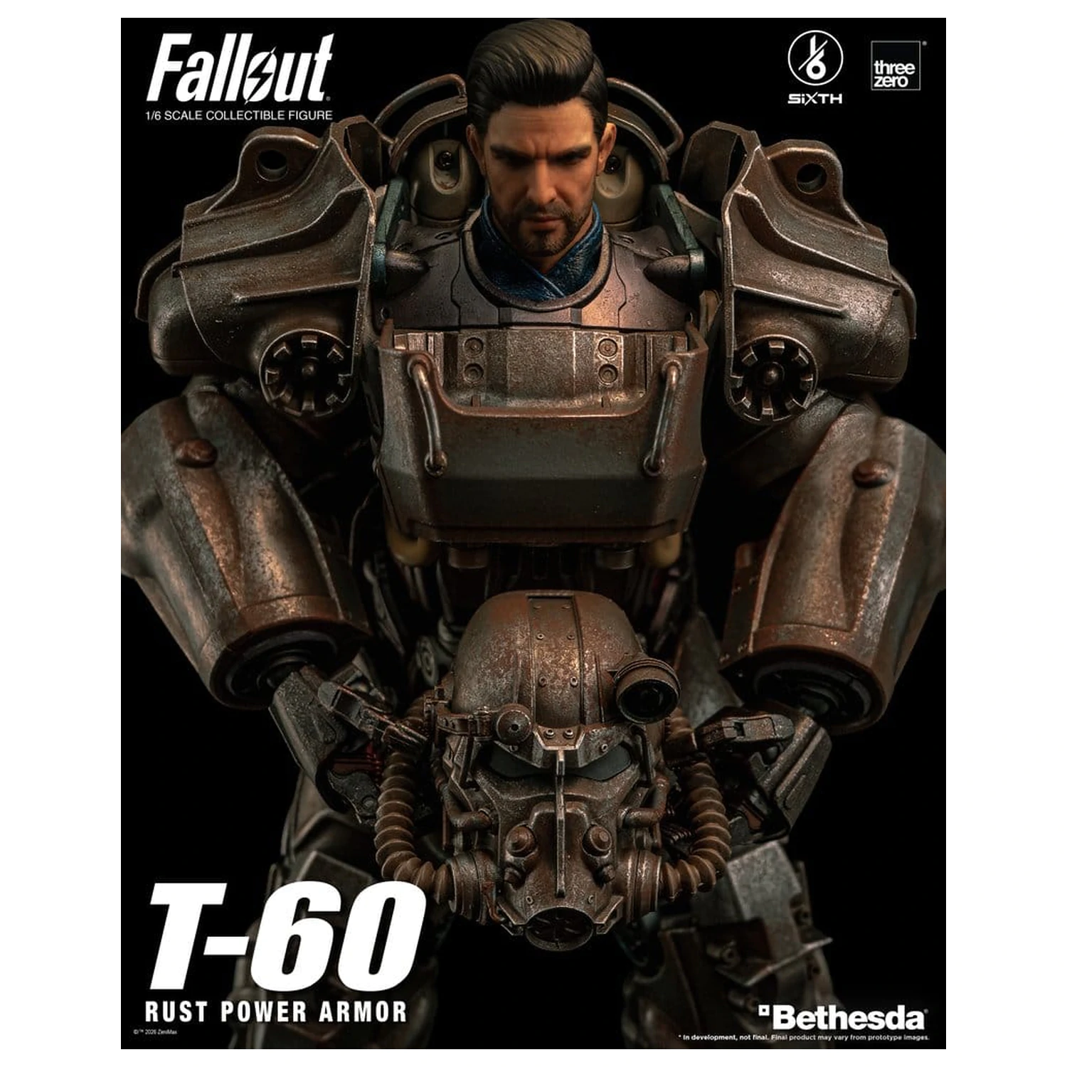Fallout Figurina de Actiune 1/6 T-60 Rust Power Armor poza produsului