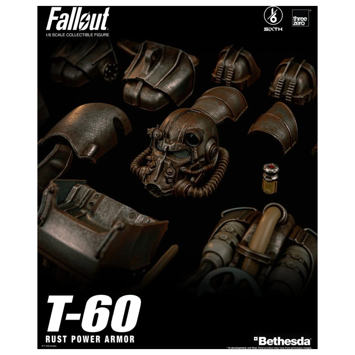 Fallout Figurina de Actiune 1/6 T-60 Rust Power Armor poza produsului