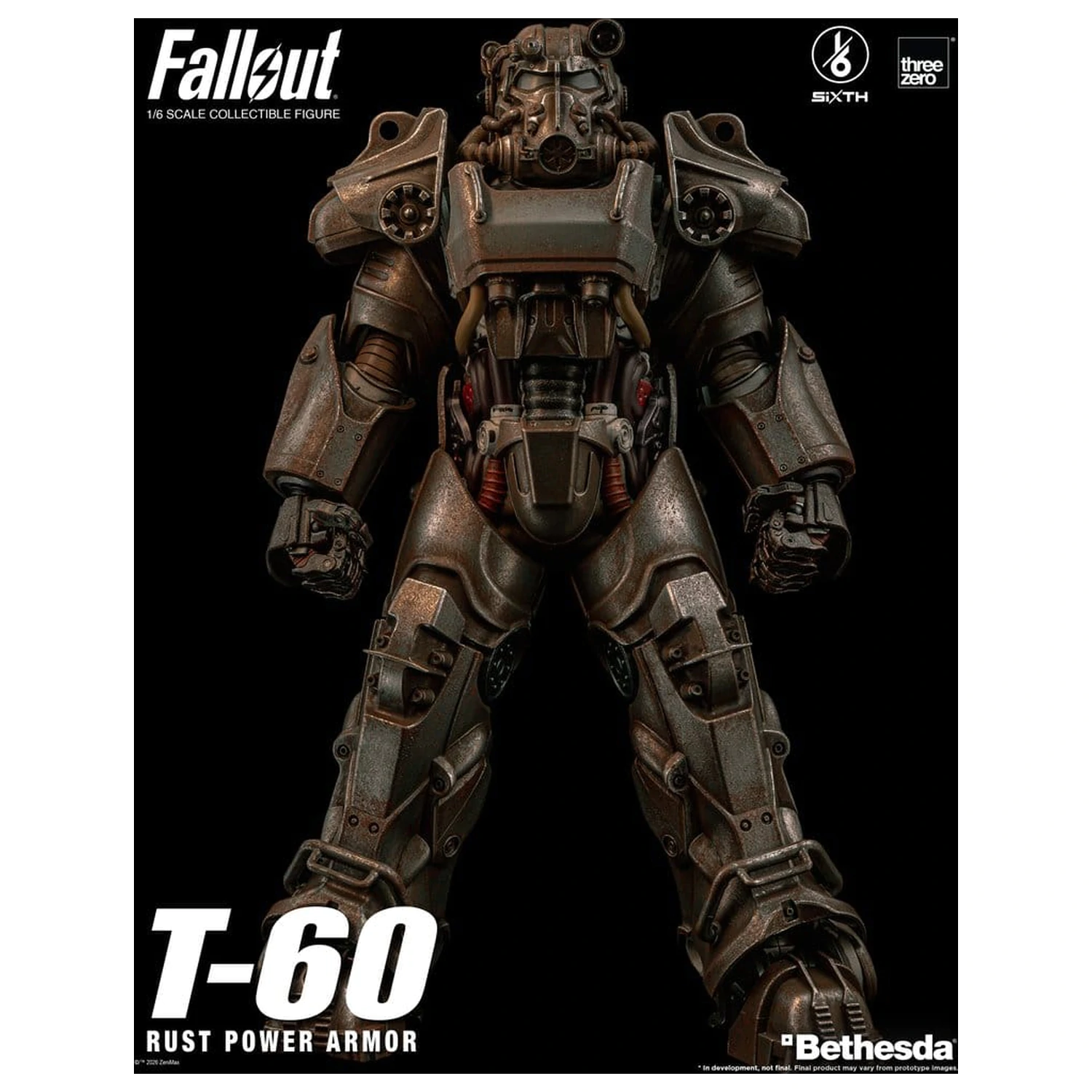 Fallout Figurina de Actiune 1/6 T-60 Rust Power Armor poza produsului