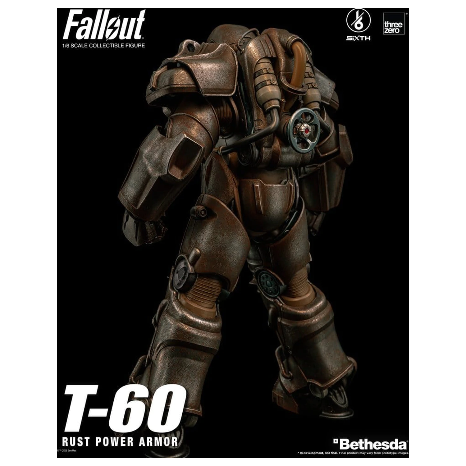 Fallout Figurina de Actiune 1/6 T-60 Rust Power Armor poza produsului