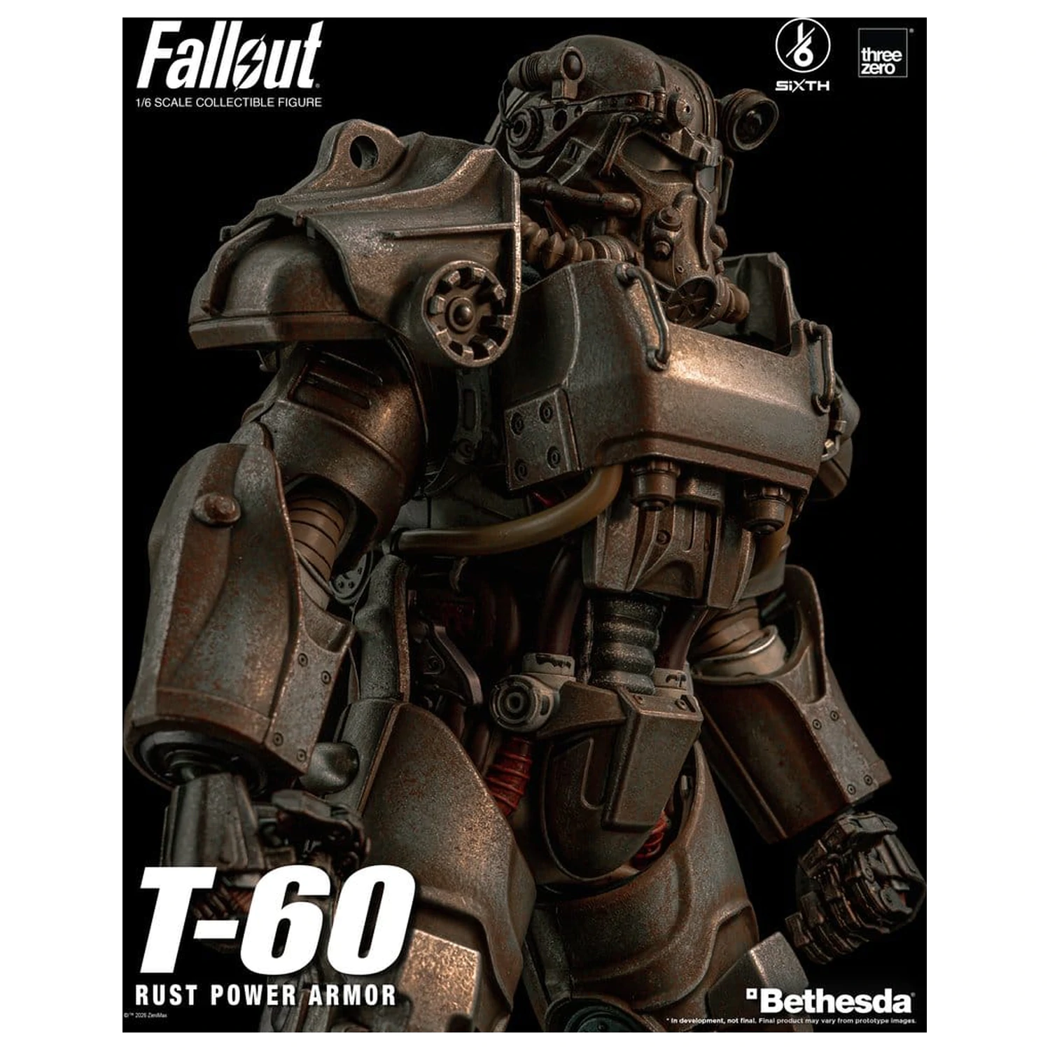 Fallout Figurina de Actiune 1/6 T-60 Rust Power Armor poza produsului