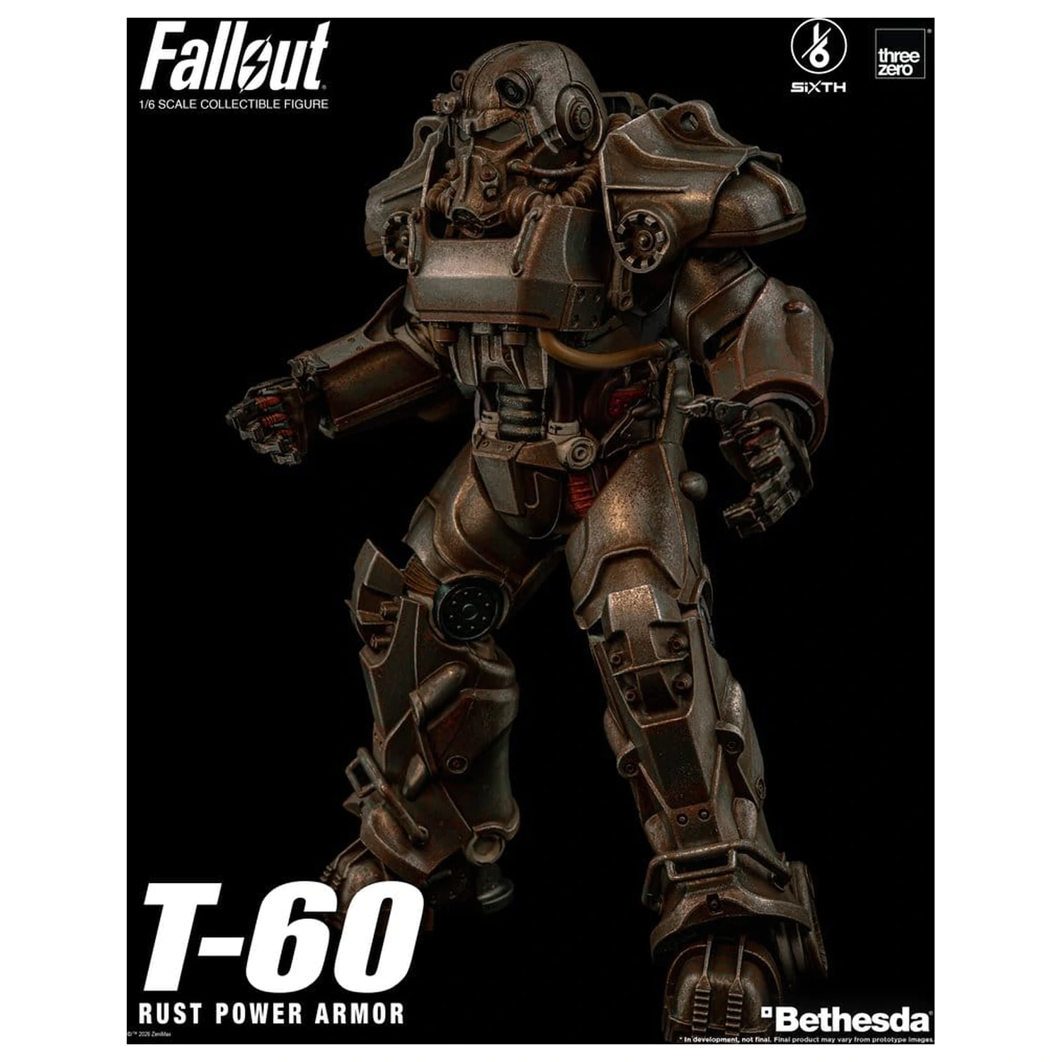 Fallout Figurina de Actiune 1/6 T-60 Rust Power Armor poza produsului
