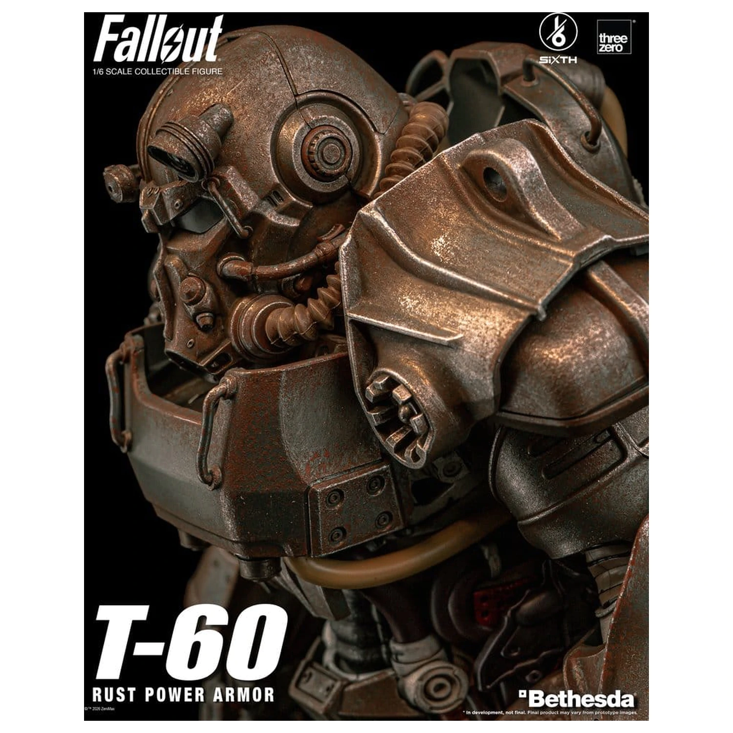 Fallout Figurina de Actiune 1/6 T-60 Rust Power Armor poza produsului