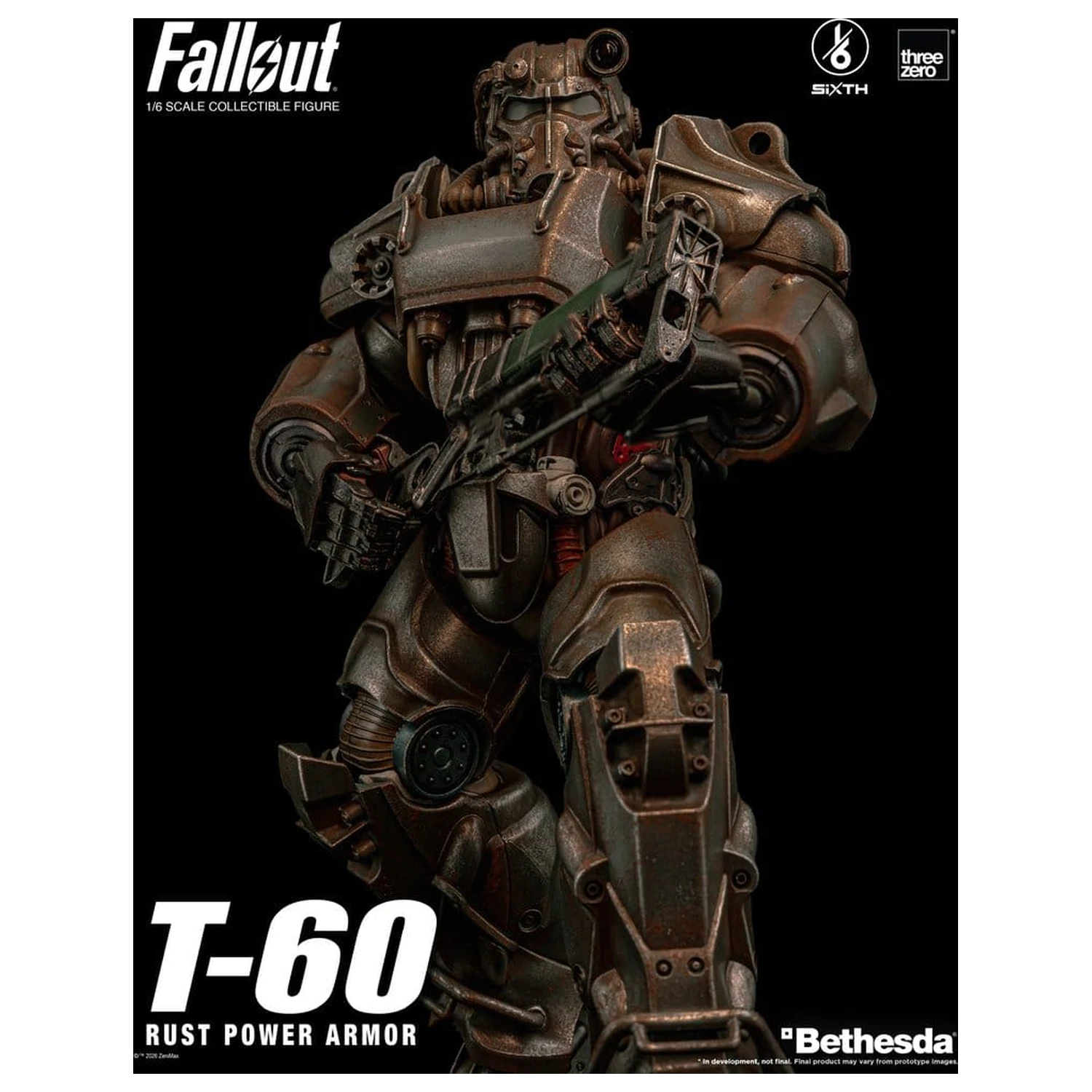 Fallout Figurina de Actiune 1/6 T-60 Rust Power Armor poza produsului