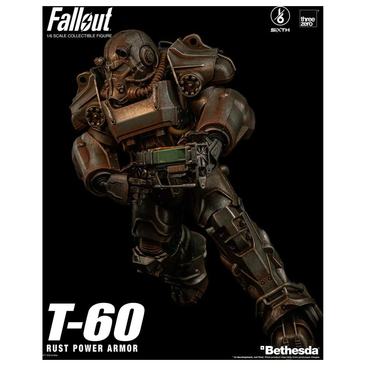 Fallout Figurina de Actiune 1/6 T-60 Rust Power Armor poza produsului