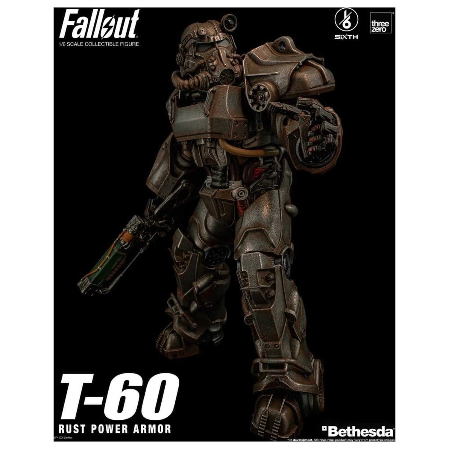 Fallout Figurina de Actiune 1/6 T-60 Rust Power Armor poza produsului