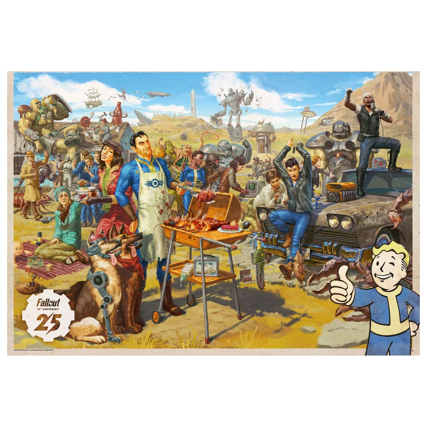 Fallout gift set Fallout Vault Loot Collection (Puzzle, șosete, figurina si breloc) poza produsului