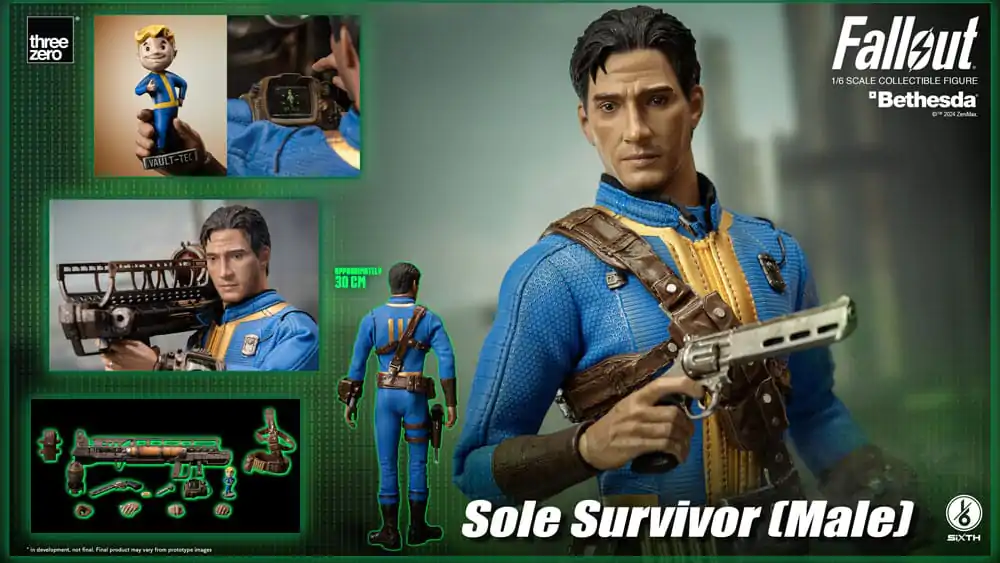 Figurină de acțiune Fallout FigZero 1/6 Supraviețuitorul (Masculin) 31 cm poza produsului