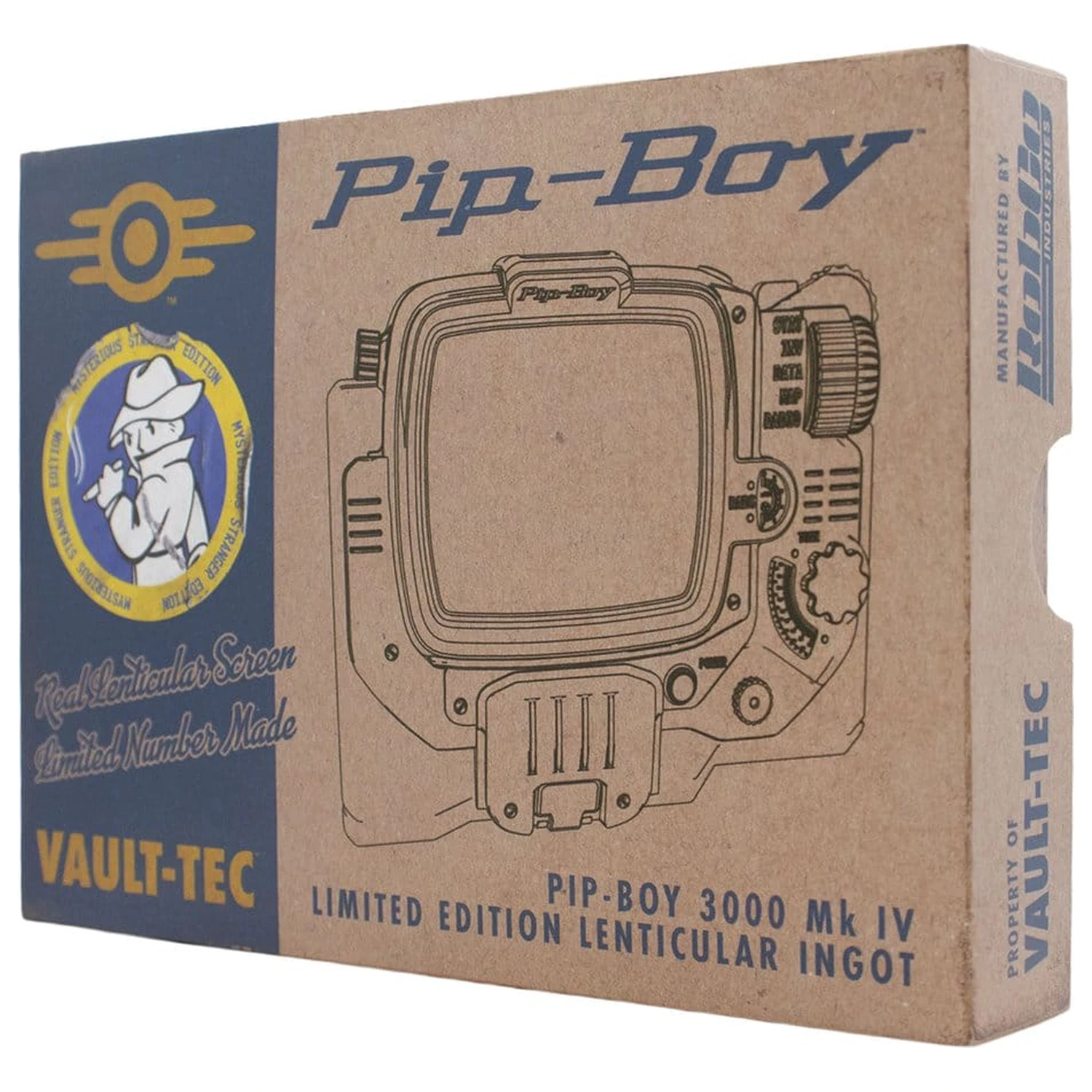 Fallout Ingot Pip-Boy Editie Limitata Lenticular Mysterious Stranger Varianta poza produsului